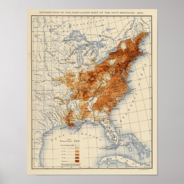6 Bevölkerung 1830 Poster (Vorne)