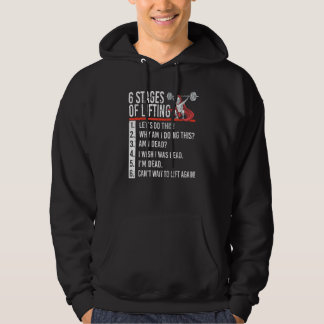 6 Bühnen Lifting für Powerlifter und Bodybuilder Hoodie