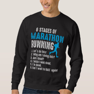 6 Bühnen Marathon Running Runner Triathlon Run Sweatshirt