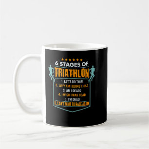 6 Bühnen Triathlon Funny I Triathleten Geschenk II Kaffeetasse