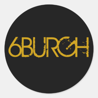 6 BURGH RUNDER AUFKLEBER