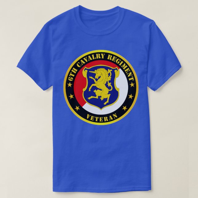 6. Cavalry Regiment Veteran T-Shirt (Design vorne)