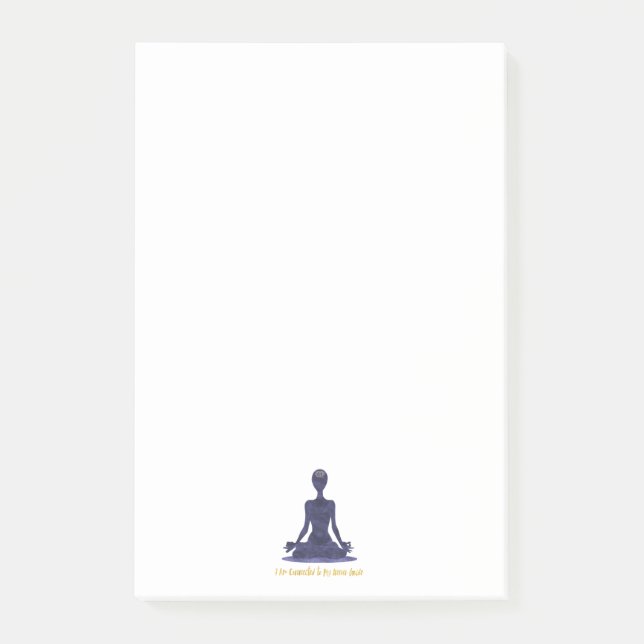 6. Chakra drittes Auge Ajna Bestätigung Post-it Klebezettel (Vorderseite)
