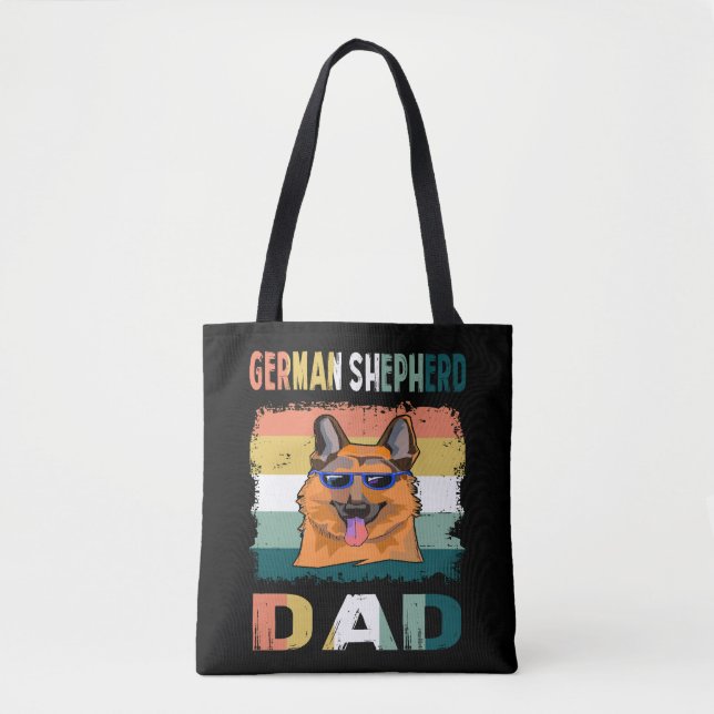 6 Deutscher Schäferhund-Vater Tasche (Vorderseite)