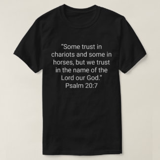 6. „Einige vertrauen auf Wagen und einige auf Pfer T-Shirt
