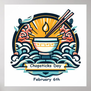 6. Februar - Chopsticks Day Poster