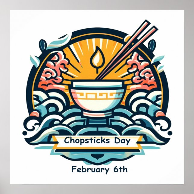 6. Februar - Chopsticks Day Poster (Vorne)