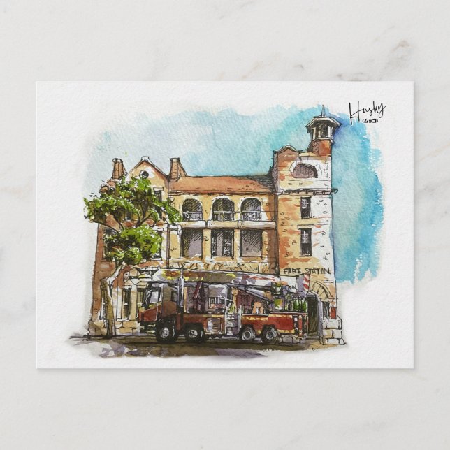 6: Feuerstelle Postkarte (Vorderseite)