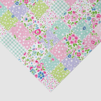 6 Florale Calico-Seidenpapiere Seidenpapier