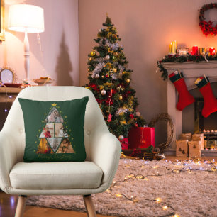 6 Foto Baumform Weihnachtsdekoration Kissen