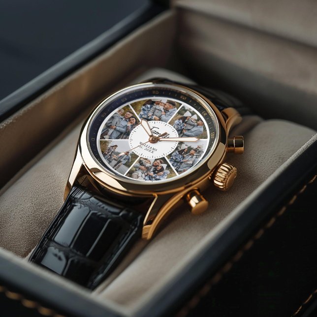 6 Foto Benutzerdefinierte Collage Armbanduhr (Inspiration mockup (not actual product))