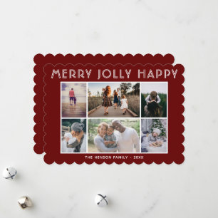 6 Foto-Collage Frohe Fröhliche Frohe Weihnachten