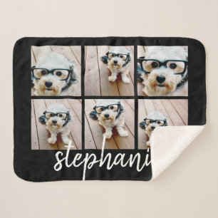 6 Foto Collage Minimalistisch Handgeschriebener Na Sherpadecke
