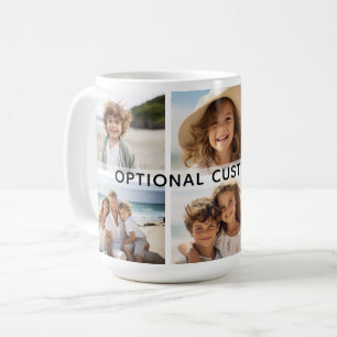 6 Foto-Collage Optionaler Text -- Modern Minimal Kaffeetasse