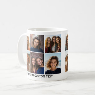 6-Foto-Collage-Raster - Gleiche Fotos auf beiden S Kaffeetasse