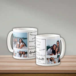 6 Foto-Collage-Signatur-Absolventen-Andenken Kaffeetasse