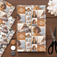 6 Foto Collage - verschiedene Farbtöne mit grobem 