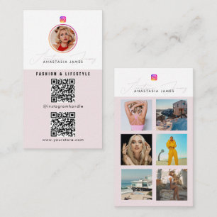 6 Foto Füttre Grid Social Media 2 QR Codes Website Visitenkarte