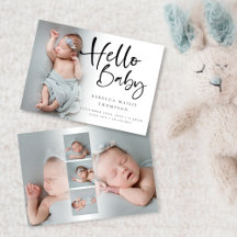 6 Foto Girl Boy Script Hello Baby Birth
