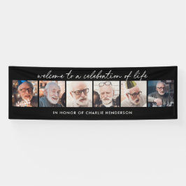 6-Foto-handgeschriebene Script-Feier zum Leben Banner