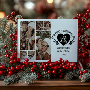 6 Foto Herz Erstes Weihnachten als Herr und Frau
