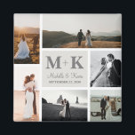 6 Foto Wedding Collage Newlyweds Keepake Magnet<br><div class="desc">Eine schöne Art,  sich an einen der besten Tage Ihres Lebens zu erinnern,  Ihren Hochzeitstag. Denken Sie daran,  dass für immer ein besonderer Augenblick mit dieser 6-Foto Hochzeitscollage bleibt. Personalisieren Sie die Fotos und Texte und machen Sie es zu Ihrem eigenen. Großartiges Geschenk für Neuvermählte oder Hochzeitstag.</div>