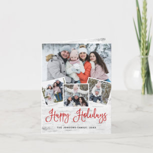 6 FOTO Weihnachten Rustikale Birch Bark Gruß