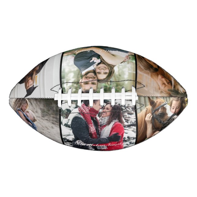 6 FotoCollage Custom Football (Vorderseite)