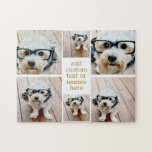 6 FotoCollage Minimalistisch - Gold und Weiß<br><div class="desc">Benutzen Sie Ihr Lieblings-Foto oder Ihre Bilder, um Spaß zu haben und mit Freunden zu teilen. Ein einfaches Design mit nur Snapshots und einem Textblock.</div>