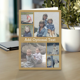 6 Fotocollage Optionaler Text — CAN Bearbeiten von Karte
