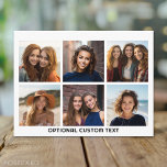 6 FotoCollage Optionaler Text — Farbe bearbeiten Postkarte<br><div class="desc">Fügen Sie Ihre Lieblings-Bilder zu dieser lustigen Vorlage. Sie können quadratische Fotos oder beliebige Foto für dieses Raster verwenden.</div>
