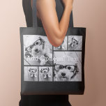 6 FotoCollage Optionaler Text — Farbe bearbeiten Tasche<br><div class="desc">Fügen Sie Ihre Lieblings-Bilder zu dieser lustigen Vorlage. Sie können quadratische Fotos oder beliebige Foto für dieses Raster verwenden.</div>