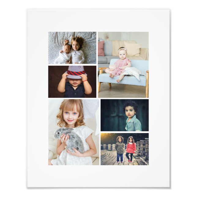 6 FotoCollage Personalisiert Fotodruck (Vorne)