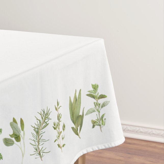 6 FRISCHE HERBS 52 x 70 Tabletten Tischdecke (Beispiel)