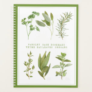 6 FRISCHE HERBS 8.5x11 Planer / Grün
