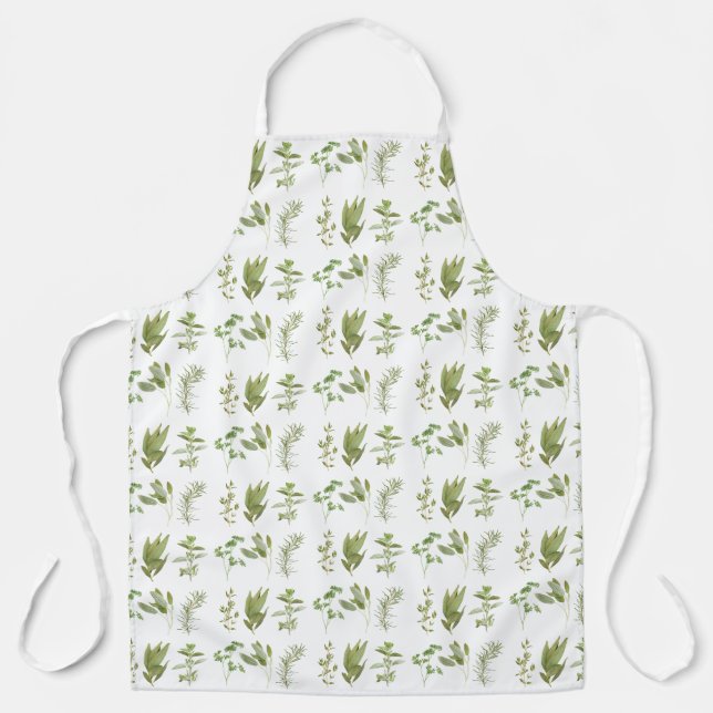 6 FRISCHE HERBS-Schürze (Großdruck) Schürze (Vorderseite)