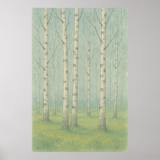 6. Frühjahr, April Stille, saisonale Printwerbung Poster (Vorne)