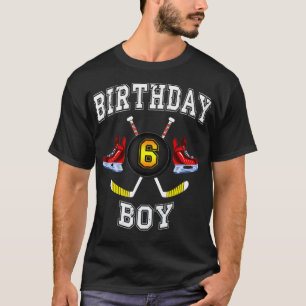 6. Geburtstag    BoyIce Hockey 6-jähriges Kind T-Shirt