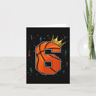 6. Geburtstag Bysketbyll Big Number 6 Year Old Boy Karte