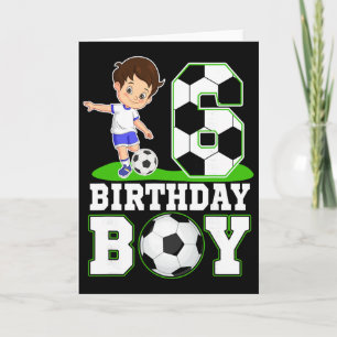 6. Geburtstag Fußball 6. Geburtstag Junge  Karte