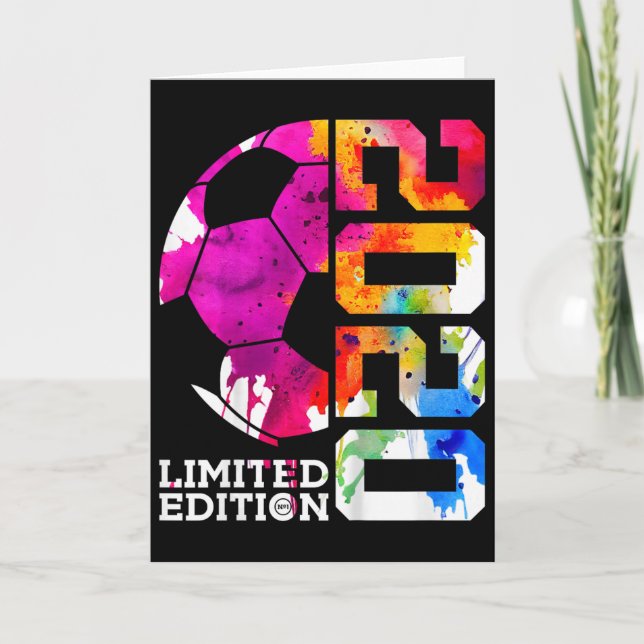 6. Geburtstag Fußball Limitierte Auflage  Karte (Vorderseite)