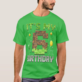 6. Geburtstag Gamer Piel 6 Jahre alt Videospiel Pa T-Shirt