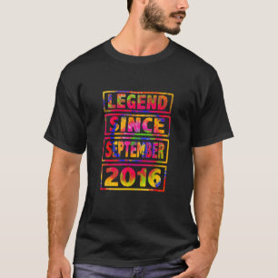 6. Geburtstag Gefärbte Krawatte Dekoration Legende T-Shirt