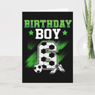 6. Geburtstag Junge Fußball 6 Jahre alt Sport 6 Ja Karte