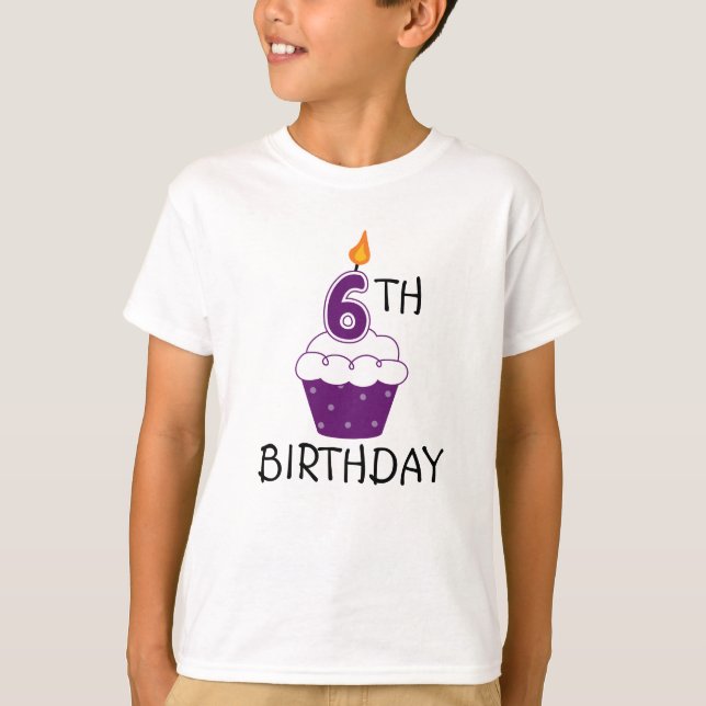 6. Geburtstag Kinder T - Shirt (Vorderseite)