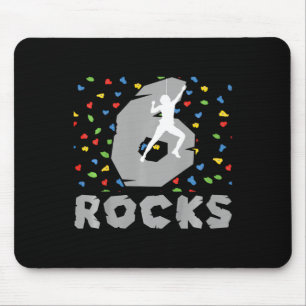 6. Geburtstag Klettern Sechsjähriger Boulderer Bi Mousepad