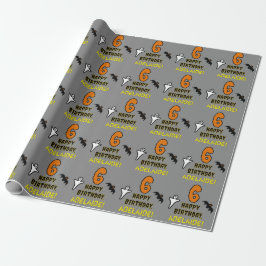 6. Geburtstag: Spooky Halloween Thema + Individuel Geschenkpapier