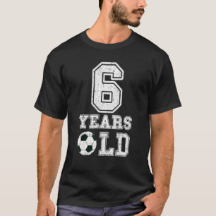 6. Geburtstag Sport 6 Jahre alter Fußball 6 Kinder T-Shirt