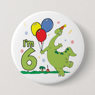 6. Geburtstags-Knopf Dino Button