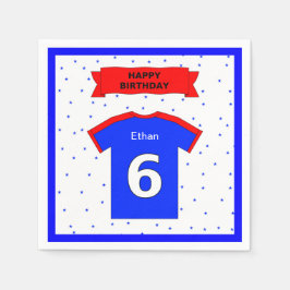 6. Geburtstagsparty individuelle Name Serviette